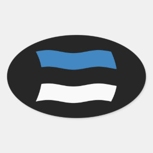 Autocollant du drapeau de l'Estonie