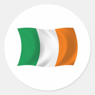 Autocollant du drapeau de l'Irlande