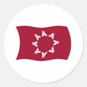 Autocollant du drapeau de l'Oglala Lakota