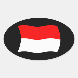 Autocollant du drapeau de Monaco