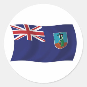 Autocollant du drapeau de Montserrat