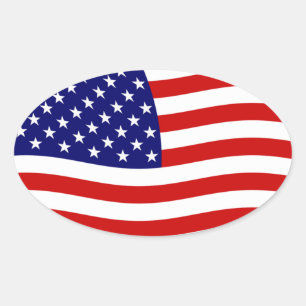 Autocollant du drapeau des États-Unis d'Amérique