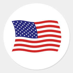 Autocollant du drapeau des États-Unis d'Amérique