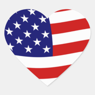 Autocollant du drapeau des États-Unis d'Amérique