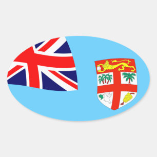 Autocollant du drapeau des Fidji