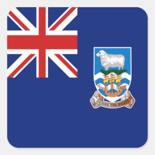 Autocollant du drapeau des îles Falkland