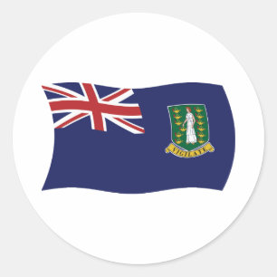 Autocollant du drapeau des îles Vierges britanniqu
