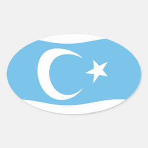 Autocollant du drapeau des Turkmènes irakiens