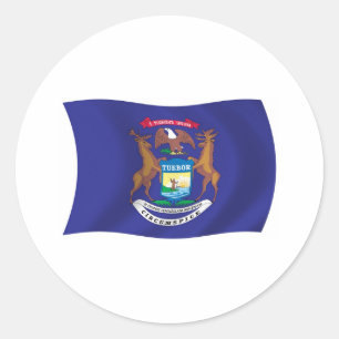 Autocollant du drapeau du Michigan