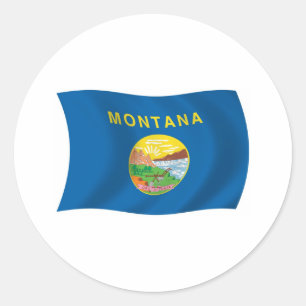 Autocollant du drapeau du Montana