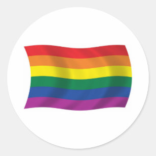 Autocollant du drapeau du mouvement des fiertés LG