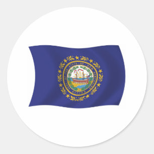 Autocollant du drapeau du New Hampshire