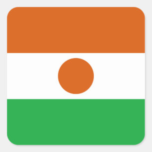 Autocollant du drapeau du Niger