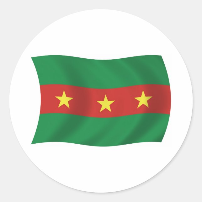 Autocollant du drapeau du peuple Ewe (Devant)