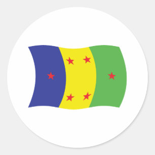 Autocollant du drapeau du peuple Ogoni