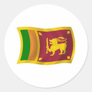 Autocollant du drapeau du Sri Lanka