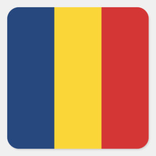 Autocollant du drapeau du Tchad