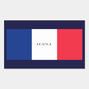 Autocollant du drapeau français