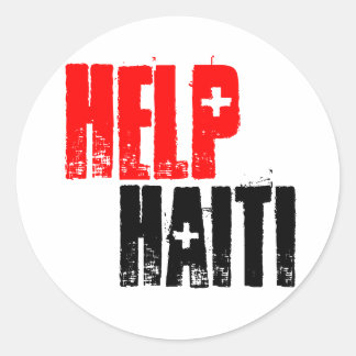 AUTOCOLLANT DU HAÏTI D'AIDE