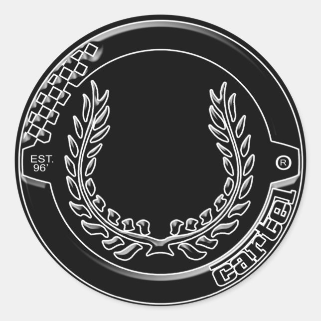 autocollant du logo de Chrome Cartel (Devant)