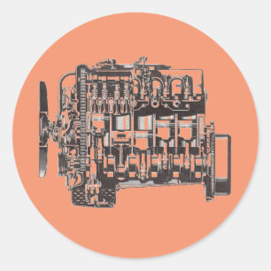 Autocollant du moteur OM617