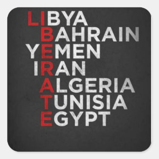 Autocollant du printemps arabe