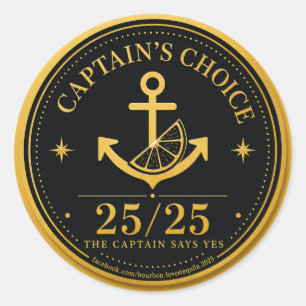 Autocollant du prix du choix du capitaine 25 évalu