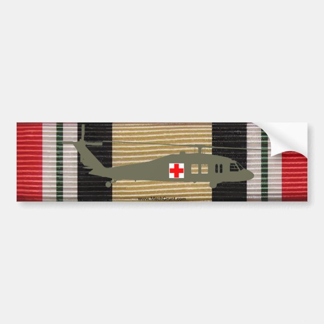 Autocollant du ruban UH-60M DUSTOFF de médaille de (Devant)