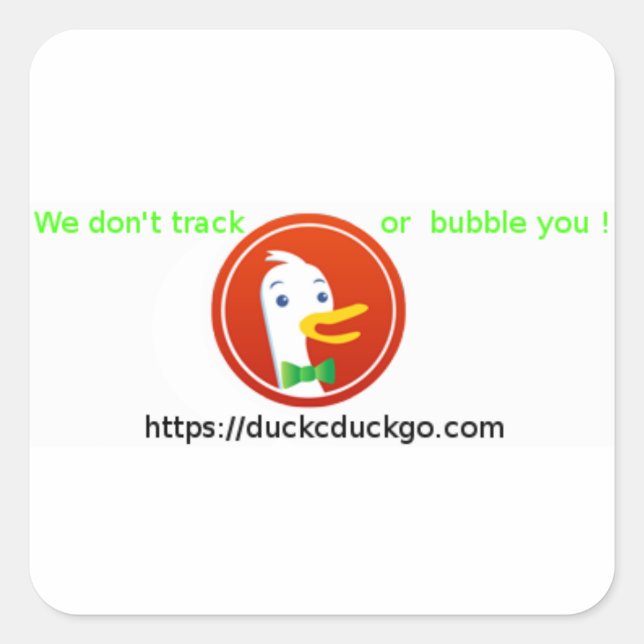 Autocollant duckduckgo (Devant)