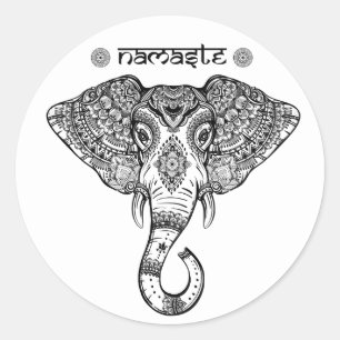Autocollant Elephant Mandala