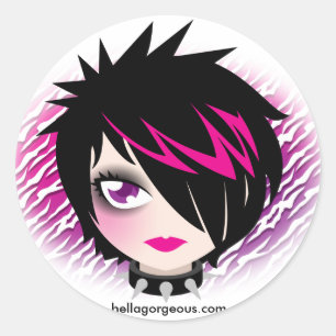 Autocollant Emo Cutie