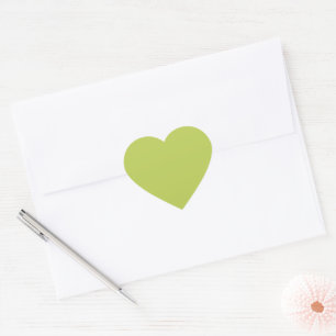 Autocollant en forme de cœur mignon Chartreuse dou
