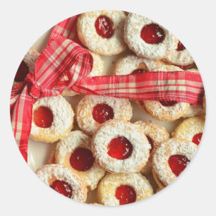 Autocollant en poudre de biscuits de gelée de