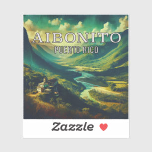 Autocollant en vinyle Aibonito Porto Rico 3 pouces