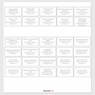 Autocollant en vinyle coupé Étiquette de adresse i