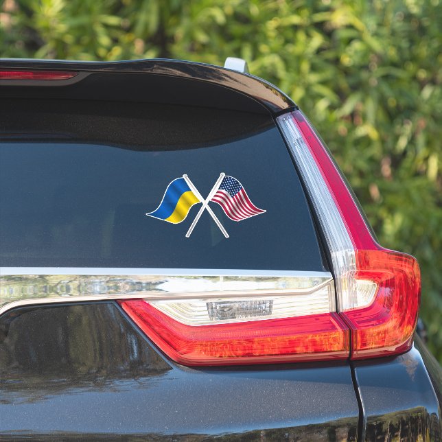 Autocollant en vinyle coupé sur mesure du drapeau  (Côté voiture)