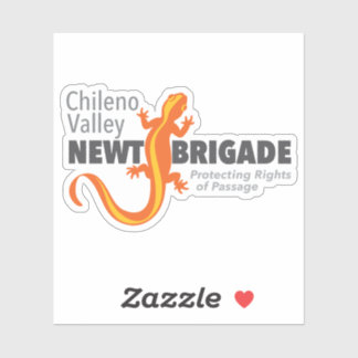 Autocollant en vinyle cousu sur mesure Newt Brigad