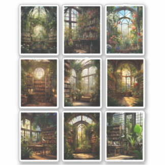 Autocollant en vinyle de l'Académie botanique