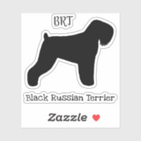 Autocollant en vinyle de silhouette de chien de Te