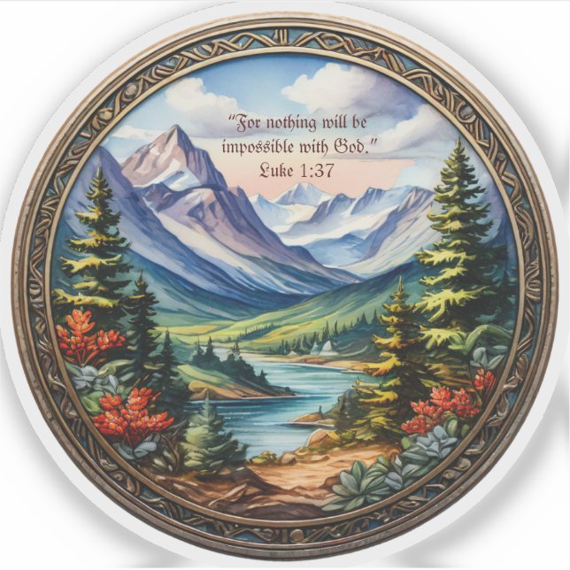 Autocollant en vinyle découpé sur mesure de verset (Devant)