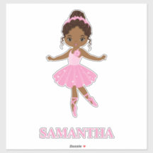 Autocollant en vinyle pour fille Amecan Ballerina