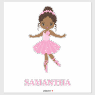 Autocollant en vinyle pour fille Amecan Ballerina