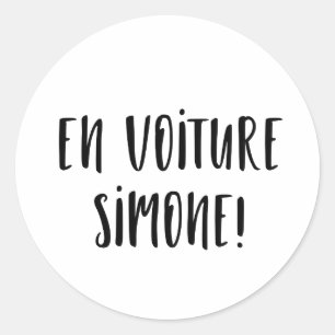 Autocollant En voiture Simone