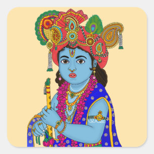 Autocollant Enfant Krishna