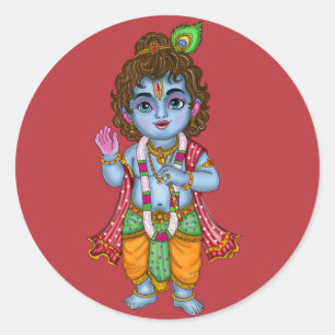 Autocollant Enfant Krishna