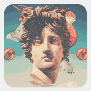 Autocollant esthétique de statue de Vaporwave