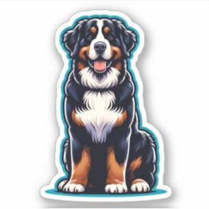 Autocollant étanche bernois pour chien de montagne
