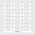 Autocollant étiquette de adresse invité mariage pe