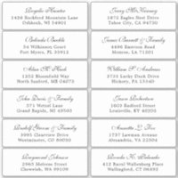 Autocollant étiquette de adresse invité mariage pe