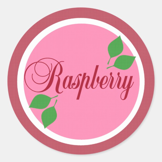 Autocollant Étiquette de framboise (Devant)